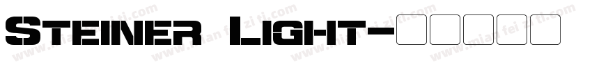 Steiner Light字体转换